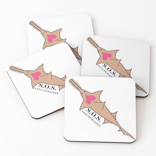 Item preview, SAVE OUR SAWS Warm Sand with Plastic Pink Heart designed and sold by Allysha Lazar.