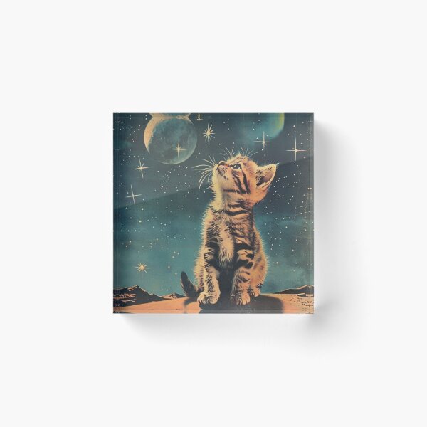 Item preview, Inspirational Vintage Art Cute Cat Kitten Retro Adorable designed and sold by LVTFCOarts.