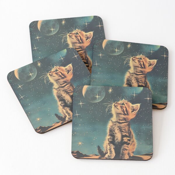 Item preview, Inspirational Vintage Art Cute Cat Kitten Retro Adorable designed and sold by LVTFCOarts.