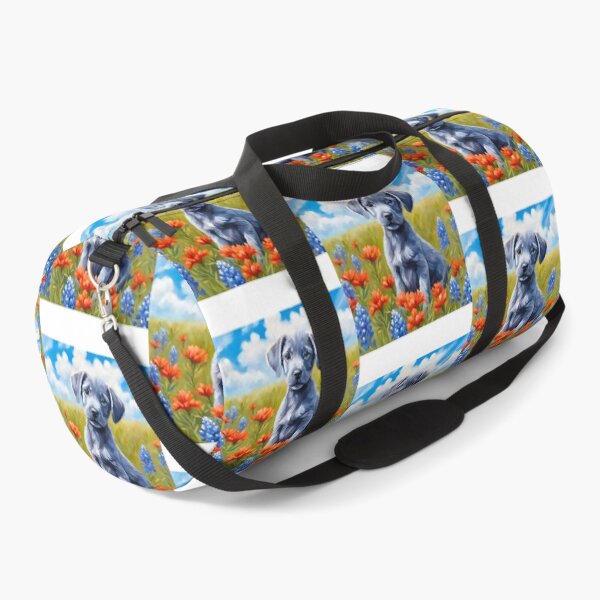 Item preview, Texas Wildflower Field Blue Lacy Puppy designed and sold by Fredster1966.