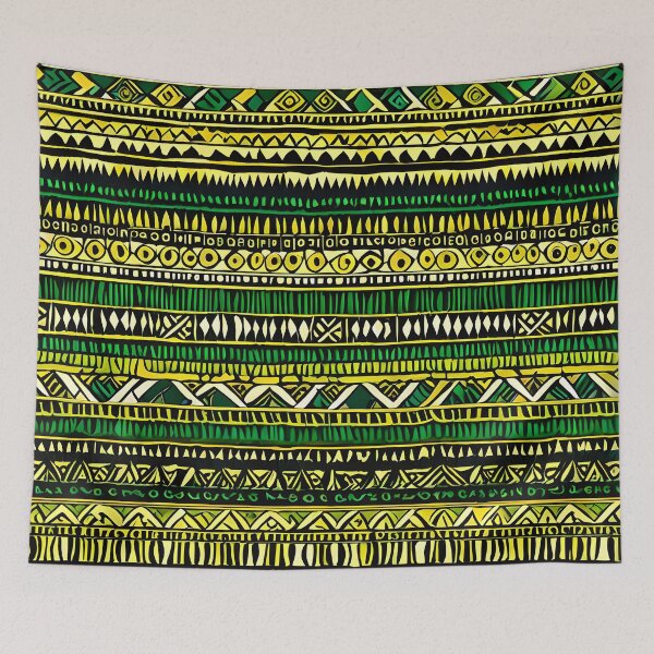 Item preview, Indigenous pattern With Green designed and sold by LKozerski.