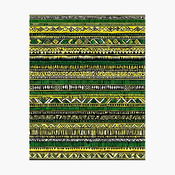 Item preview, Indigenous pattern With Green designed and sold by LKozerski.