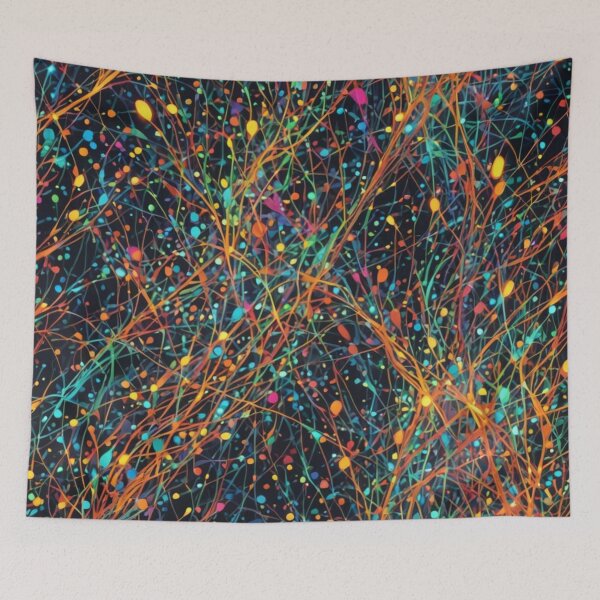 Item preview, Abstract Colorful Fiber Optics Pattern designed and sold by calibrit.