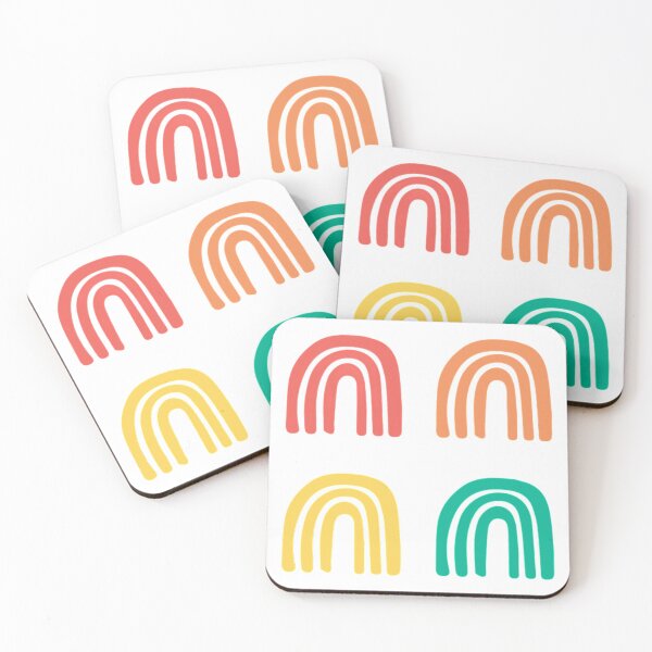Item preview, Multi Color Boho Rainbows Sticker Pack designed and sold by HandCraftedArt.