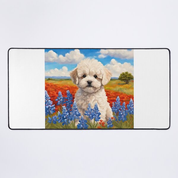 Item preview, Texas Wildflower Field Maltipoo Puppy designed and sold by Fredster1966.