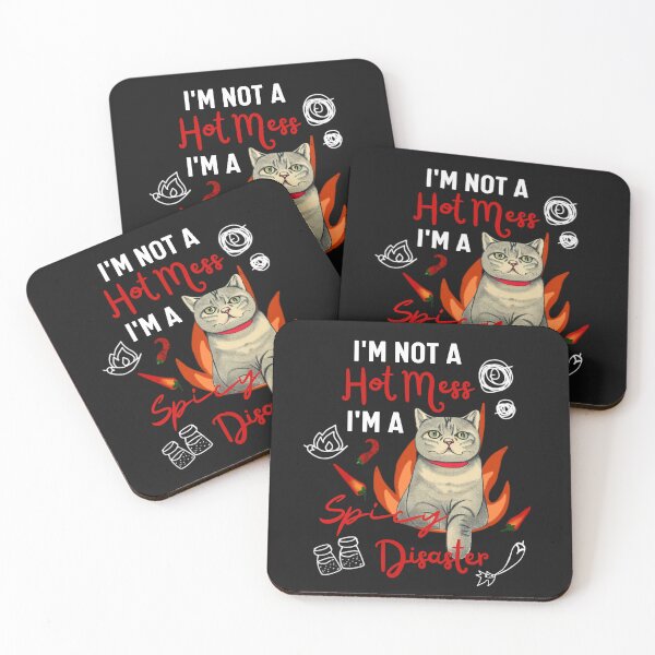Item preview, British Shorthair Kitty I am Not A Hot Mess I Am A Spicy Disaster Funny Cat Mom designed and sold by FociCreate.