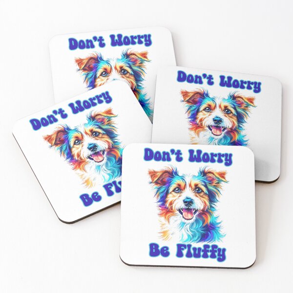 Item preview, Don't Worry Be Fluffy: Funny dog humor. designed and sold by JoyOfHopeStore.