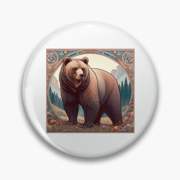 Item preview, Oso grizzly de montaña designed and sold by DsTeesApparel.