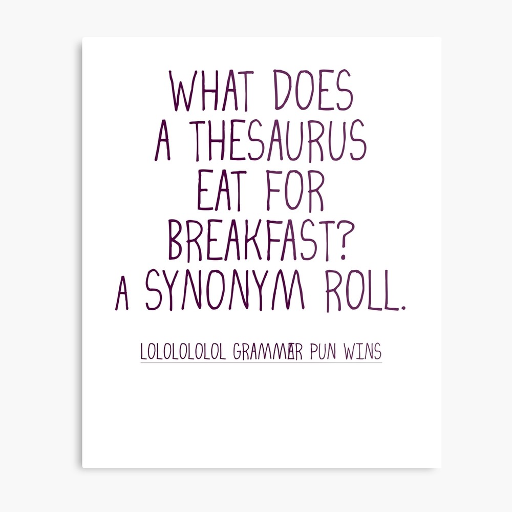 Good morning! Please enjoy this week's Monday Funny! What does a thesaurus  eat for breakfast? A synonym roll. 😂😂😂 We crack ourselves up!…