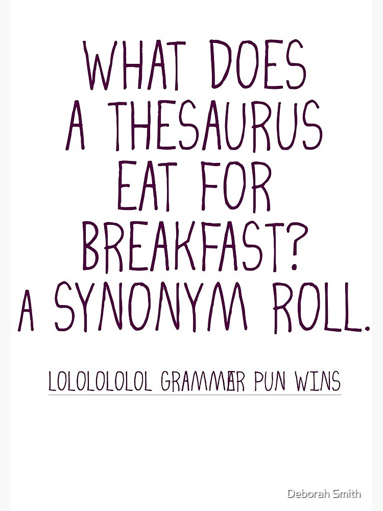 Good morning! Please enjoy this week's Monday Funny! What does a thesaurus  eat for breakfast? A synonym roll. 😂😂😂 We crack ourselves up!…