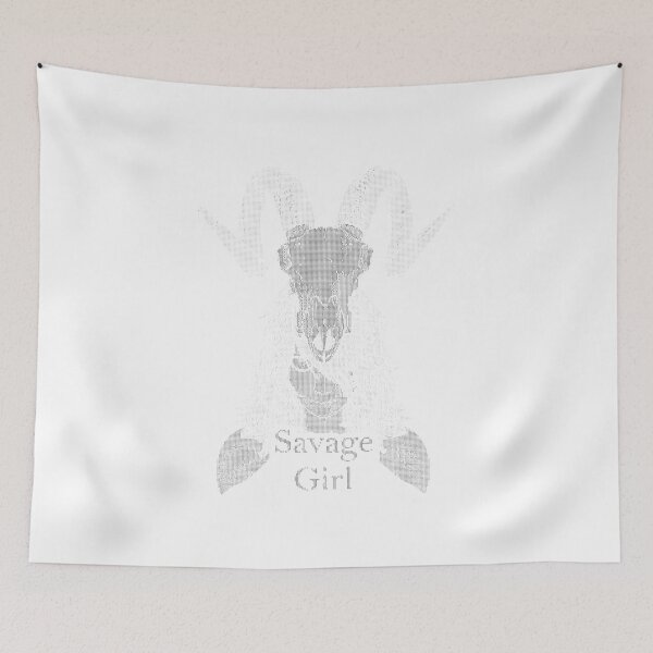 Item preview, ASCii Savage Girl w/ text (Black) designed and sold by McNerdic.