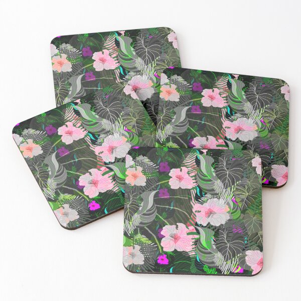 Item preview, Tropical floral pattern  designed and sold by goldsmudge.