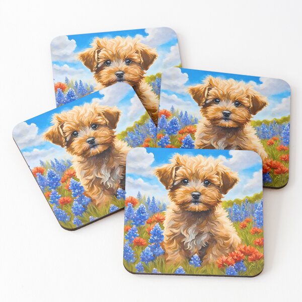 Item preview, Texas Wildflower Field Yorkipoo designed and sold by Fredster1966.