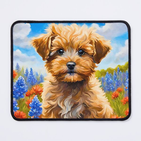 Item preview, Texas Wildflower Field Yorkipoo designed and sold by Fredster1966.