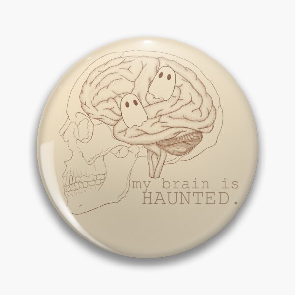Item preview, my brain is HAUNTED. designed and sold by chaoscraft.