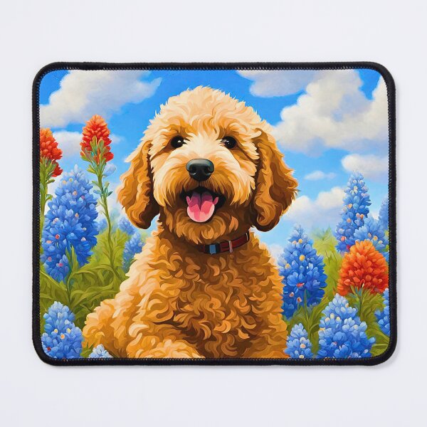 Item preview, Texas Wildflower Field Labradoodle Puppy designed and sold by Fredster1966.