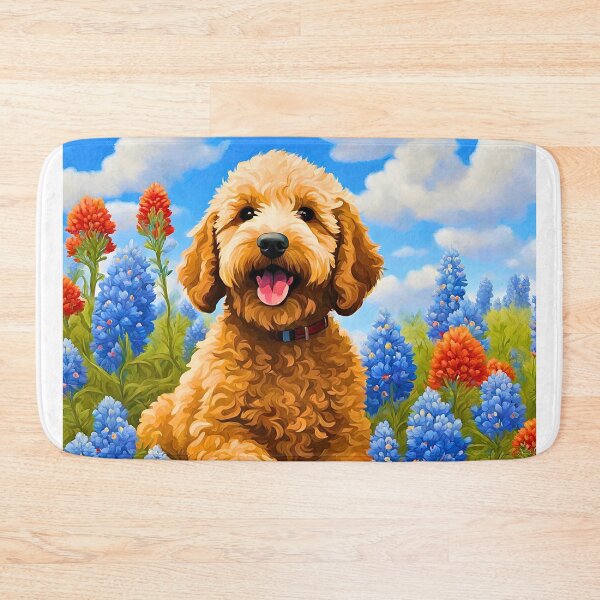 Item preview, Texas Wildflower Field Labradoodle Puppy designed and sold by Fredster1966.