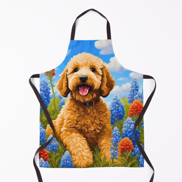Item preview, Texas Wildflower Field Labradoodle Puppy designed and sold by Fredster1966.