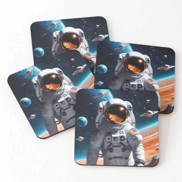 Item preview, Astronaut In Space, Galaxy, Planets And Stars BG designed and sold by lonelymoony.