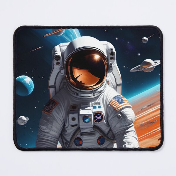 Item preview, Astronaut In Space, Galaxy, Planets And Stars BG designed and sold by lonelymoony.