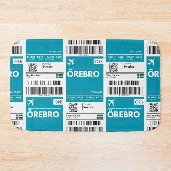 Item preview, Orebro Airplane Boarding pass designed and sold by RoamInk.