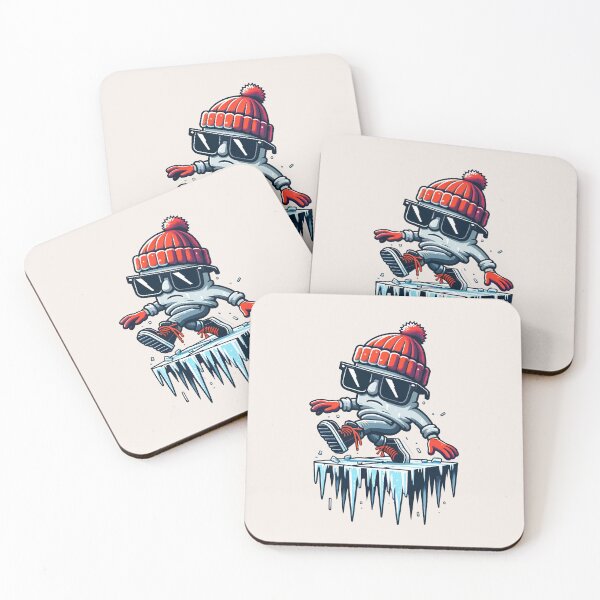 Item preview, Cool Beats: Stylish Iceberg Rapper with Winter Vibes Illustration designed and sold by FarBeyound.