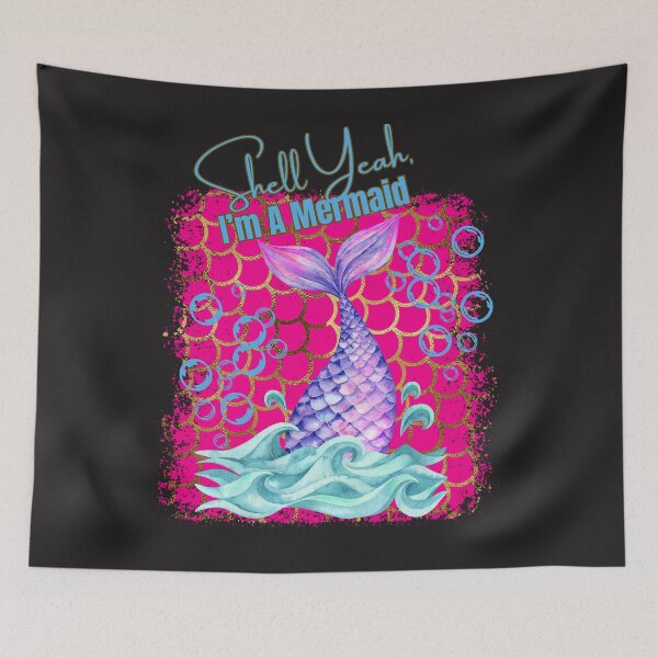 Item preview, Colorful Shell Yeah I'm A Mermaid designed and sold by AlienOccupation.