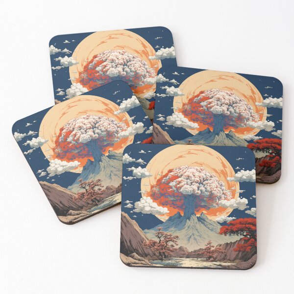 Item preview, Mountain Tree at Sunset Hokusai designed and sold by AstroRisq.
