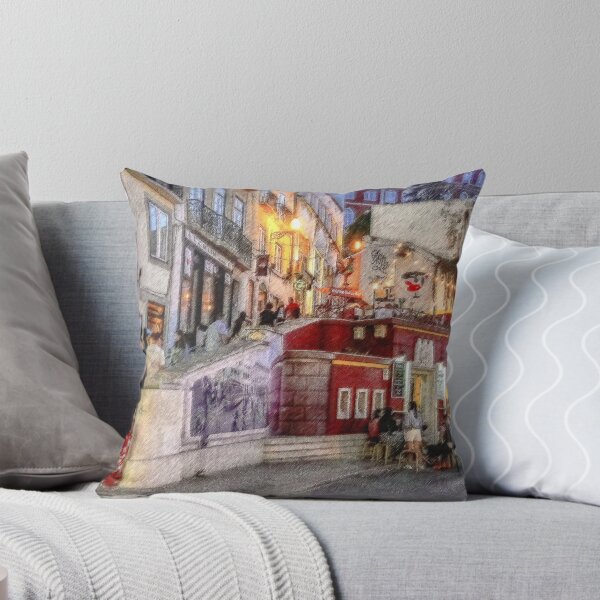 Item preview, Lisbon streetlife at night designed and sold by marcthatspot.