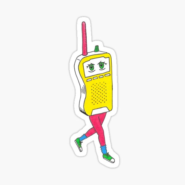 Aperçu de l'œuvre Talkie-walkie - Jaune créée et vendue par BeeHouse.