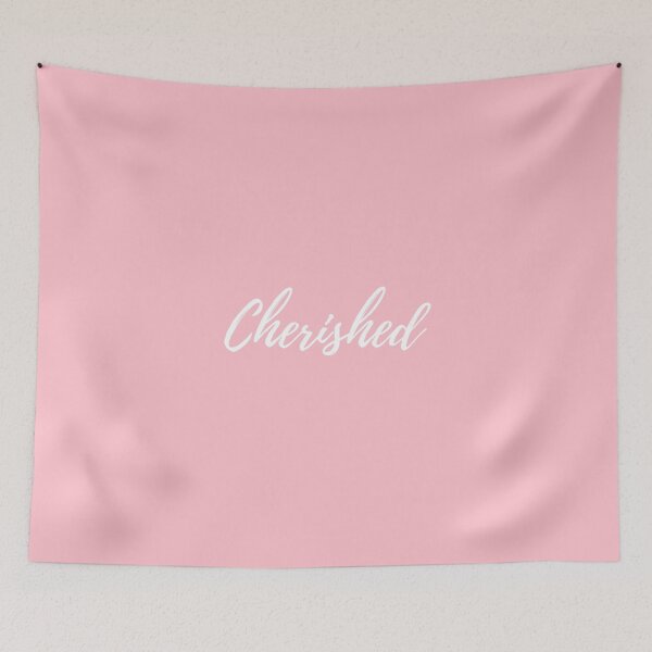Item preview, Cherished - Pink (white text) designed and sold by BluesSketchbook.