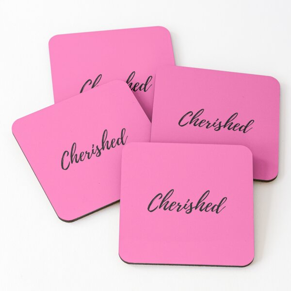 Item preview, Cherished - Hot Pink (black text) designed and sold by BluesSketchbook.