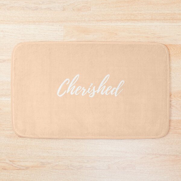 Item preview, Cherished - Peach Puff (white text) designed and sold by BluesSketchbook.
