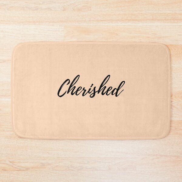 Item preview, Cherished - Peach Puff (black text) designed and sold by BluesSketchbook.