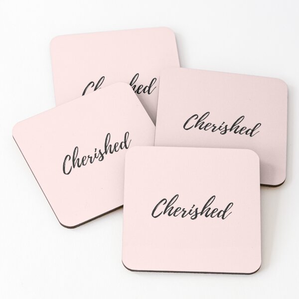 Item preview, Cherished - Misty Rose (black text) designed and sold by BluesSketchbook.