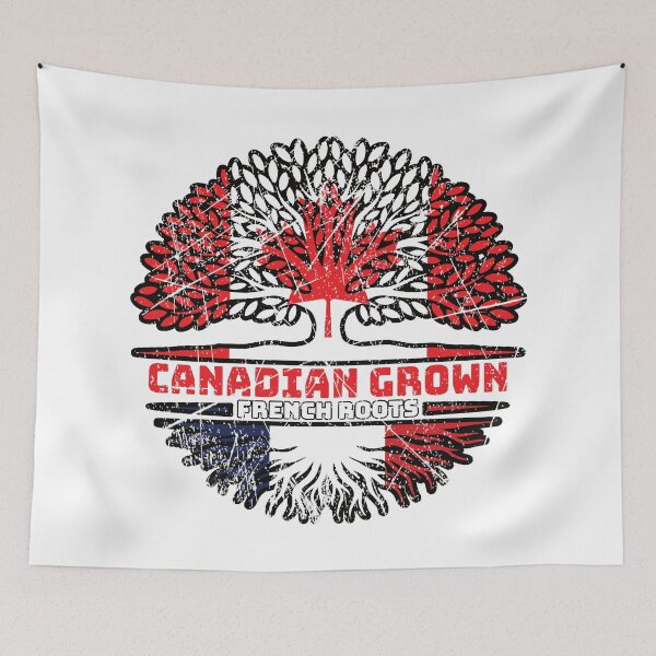 Item preview, France French Canadian Canada Tree Roots Flag designed and sold by FlagX.