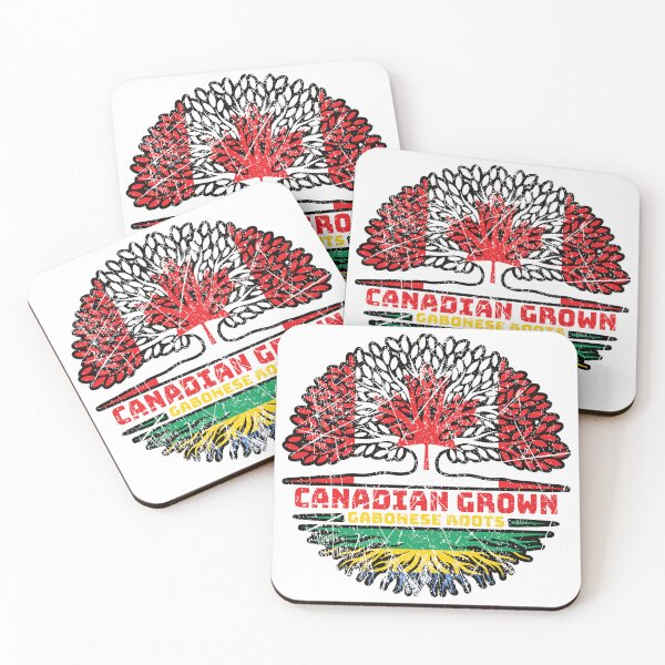 Item preview, Gabon Gabonese Canadian Canada Tree Roots Flag designed and sold by FlagX.