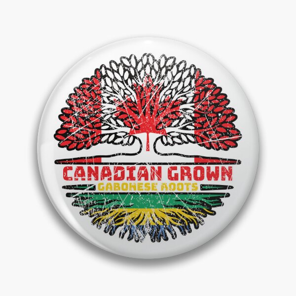 Item preview, Gabon Gabonese Canadian Canada Tree Roots Flag designed and sold by FlagX.