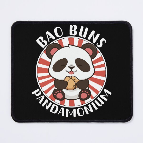 Item preview, Bao Buns Pandamonium - kawaii panda with bao bun designed and sold by MeringueMango.