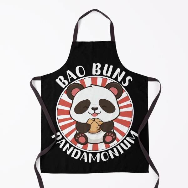 Item preview, Bao Buns Pandamonium - kawaii panda with bao bun designed and sold by MeringueMango.