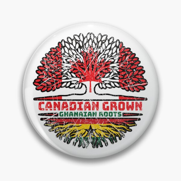 Item preview, Ghana Ghanaian Canadian Canada Tree Roots Flag designed and sold by FlagX.