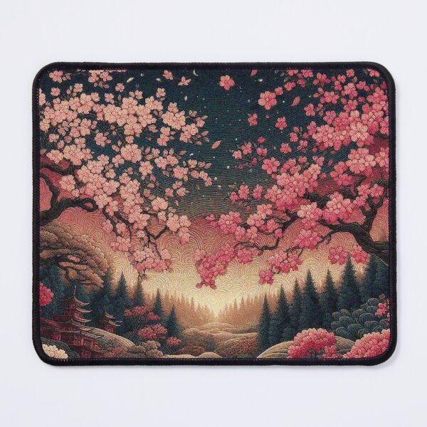 Item preview, Blooming Japanese Sakura Cherry Blossom Tree Scenery designed and sold by Illuministique.