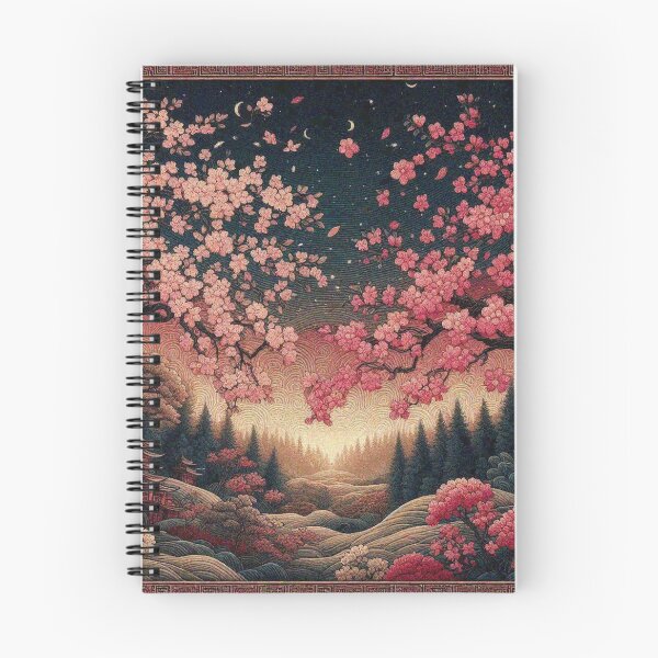 Item preview, Blooming Japanese Sakura Cherry Blossom Tree Scenery designed and sold by Illuministique.
