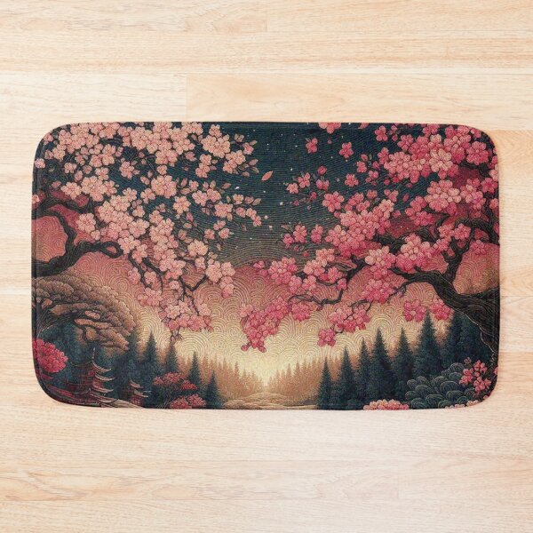 Item preview, Blooming Japanese Sakura Cherry Blossom Tree Scenery designed and sold by Illuministique.