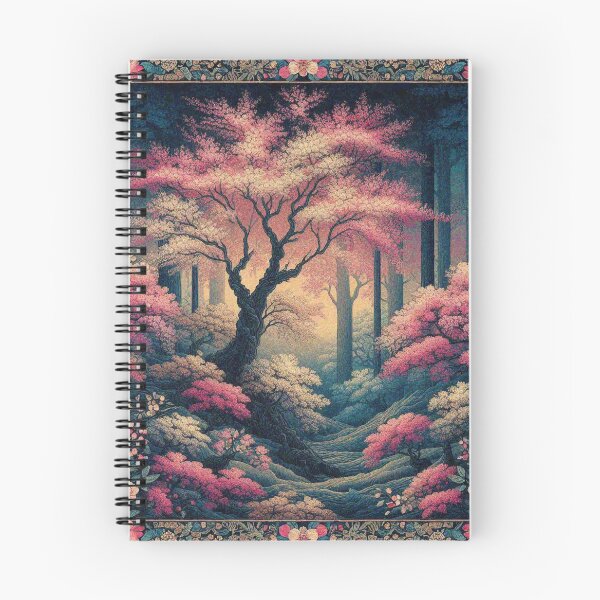 Item preview, Japanese Cherry Blossom in Forest Blooming Flower Scenery designed and sold by Illuministique.