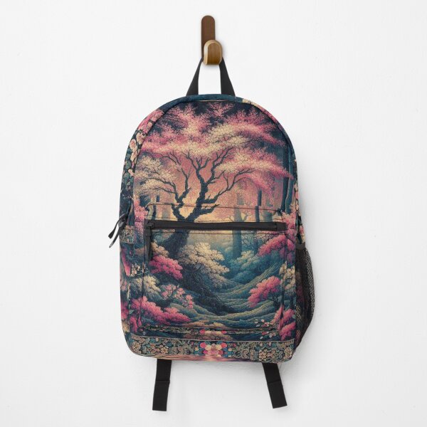 Item preview, Japanese Cherry Blossom in Forest Blooming Flower Scenery designed and sold by Illuministique.