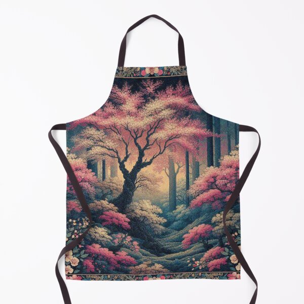 Item preview, Japanese Cherry Blossom in Forest Blooming Flower Scenery designed and sold by Illuministique.
