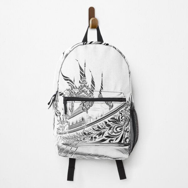 Item preview, Thai boat line drawing - black designed and sold by fatimah-SL.