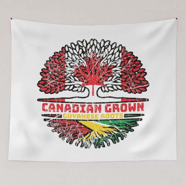 Item preview, Guyana Guyanese Canadian Canada Tree Roots Flag designed and sold by FlagX.