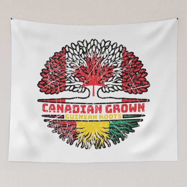 Item preview, Guinea Guinean Canadian Canada Tree Roots Flag designed and sold by FlagX.